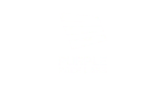 Purple Race Labs Logo White Purple Race Labs Logo White
