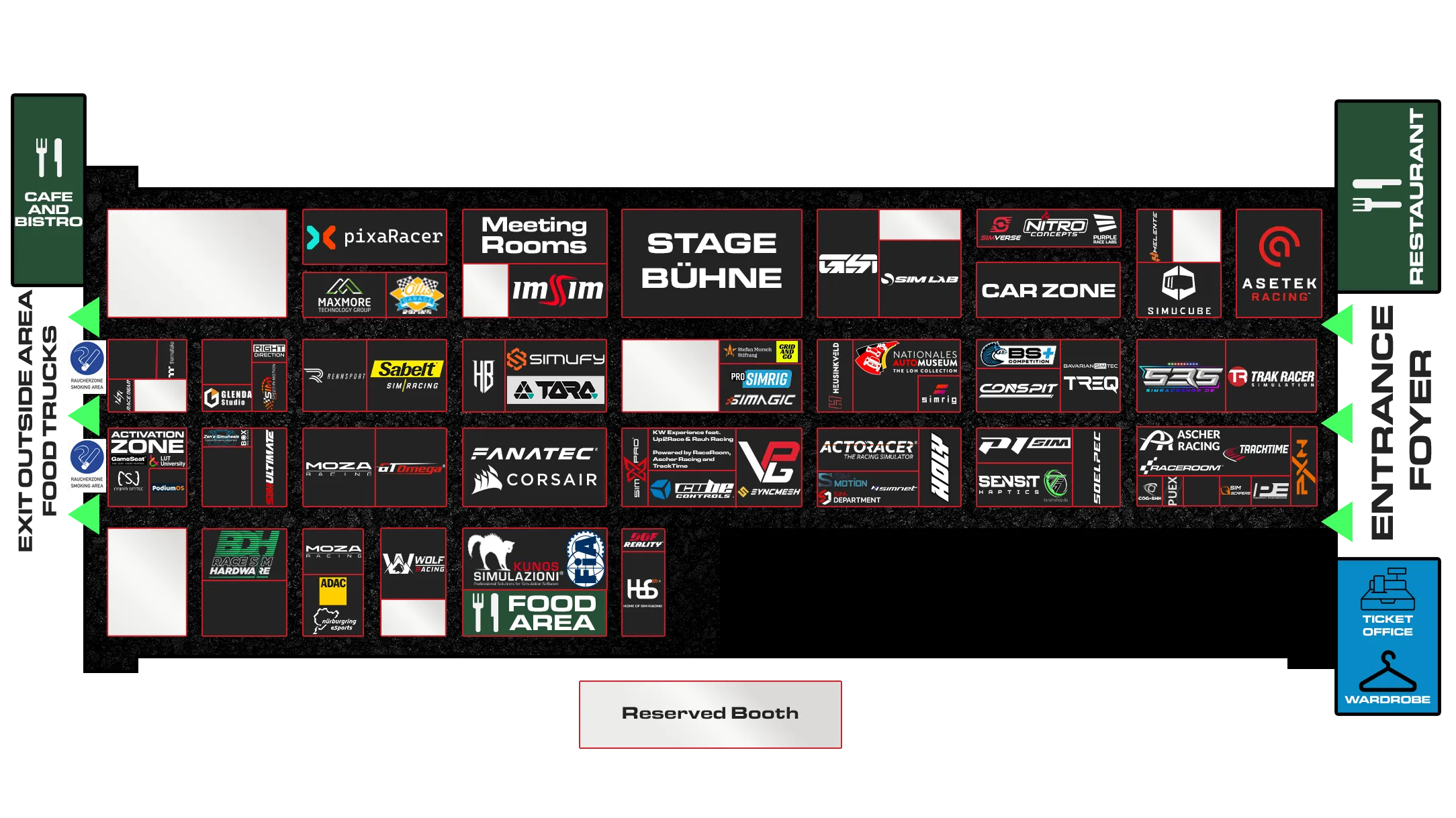 SimRacing Expo Frankfurt 2026 Hallenplan Update vom 02.10.2026 SimRacing Expo Frankfurt 2026 Hallenplan Update vom 02.10.2026