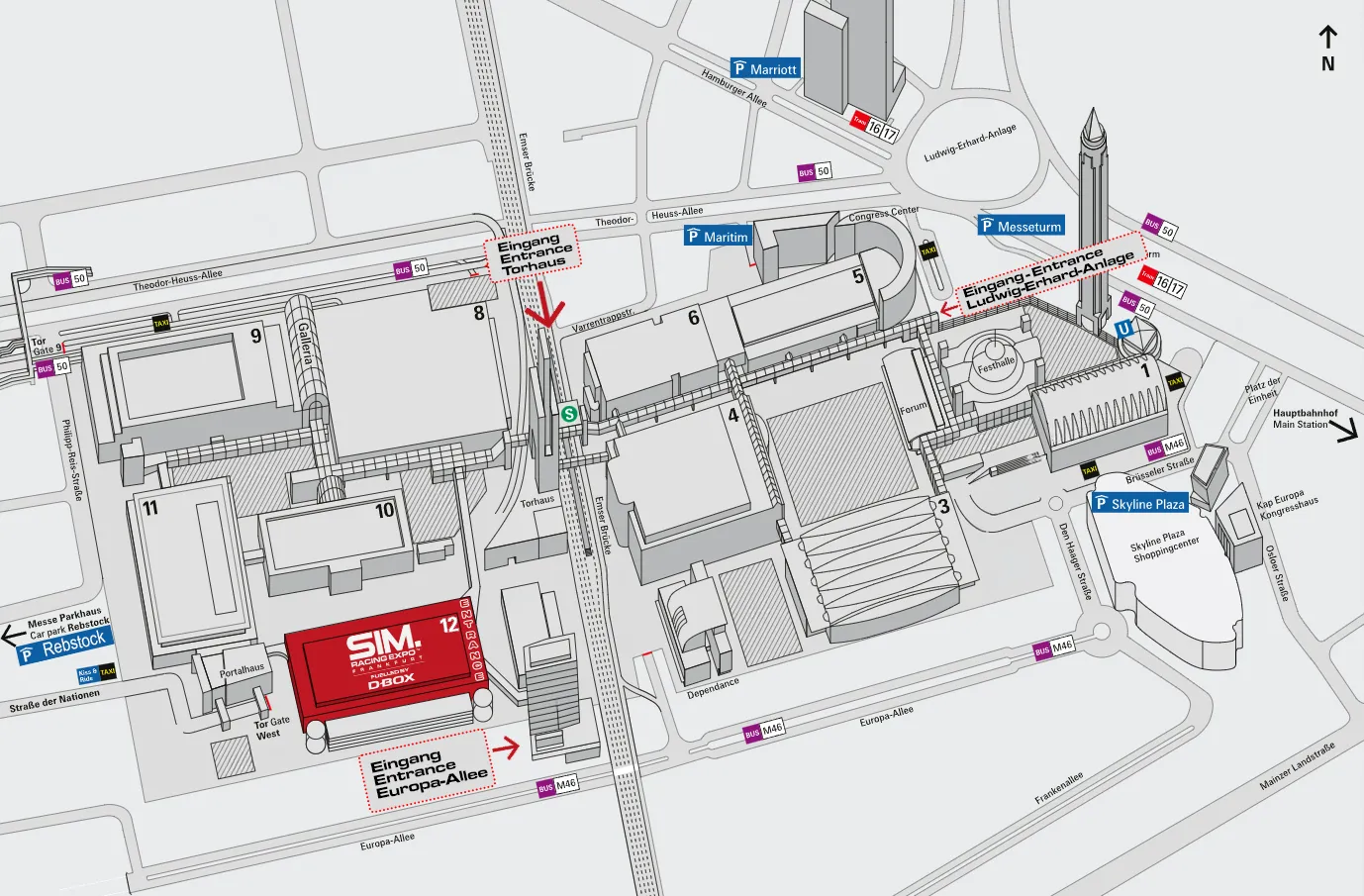 SimRacing Expo Frankfurt Messegelände Lageplan SimRacing Expo Frankfurt Messegelände Lageplan